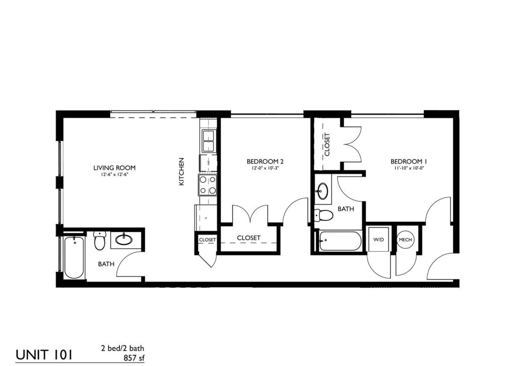 Two Bedroom Two Bathroom