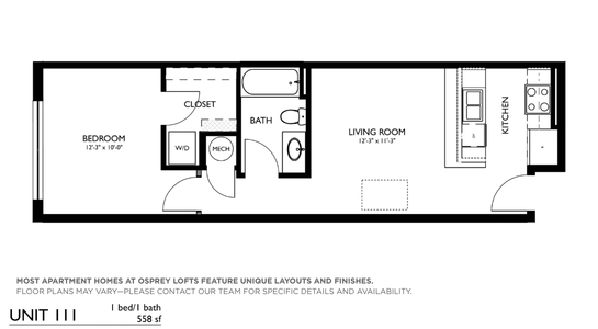 One Bedroom One Bathroom